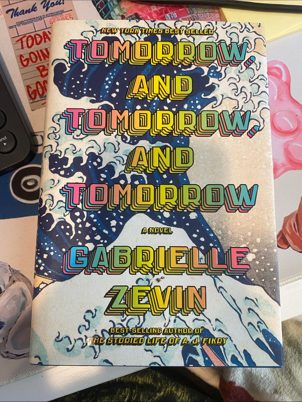 "Tomorrow, and Tomorrow, and Tomorrow" - Colorful Blue hardback book